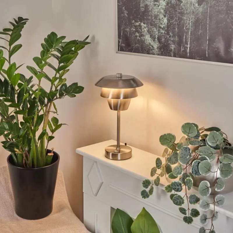 hofstein Lampe de table Wacissa Nickel mat, 1 lumière