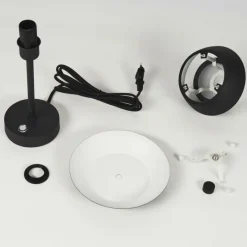 hofstein Lampe de table Wacissa Noir, 1 lumière, Changeur de couleurs* Lampes À Poser