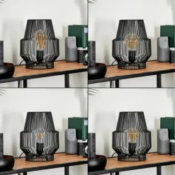 Lampes Industrielles-hofstein Lampe de table Wemude Noir, 1 lumière