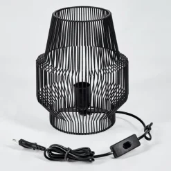 Lampes Industrielles-hofstein Lampe de table Wemude Noir, 1 lumière