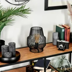 Lampes Industrielles-hofstein Lampe de table Wemude Noir, 1 lumière