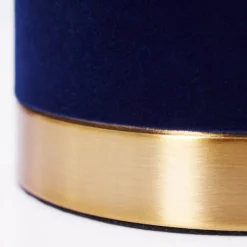 Lampes En Tissu-hofstein Lampe de table Weruga Bleu, Or, 1 lumière