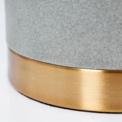 Lampes En Tissu-hofstein Lampe de table Weruga Gris, Laiton, 1 lumière