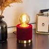 Lampes En Tissu-hofstein Lampe de table Weruga Laiton, Rouge, 1 lumière