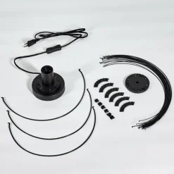 Lampes Vintages & Rétros-hofstein Lampe de table Wharua Noir, 1 lumière