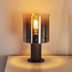 hofstein Lampe de table Wichita Noir, 1 lumière