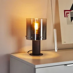 hofstein Lampe de table Wichita Noir, 1 lumière