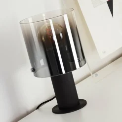 hofstein Lampe de table Wichita Noir, 1 lumière