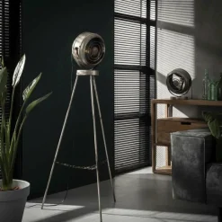 Lampes Industrielles-hofstein Lampe de table WITMARSUM Argenté, 1 lumière