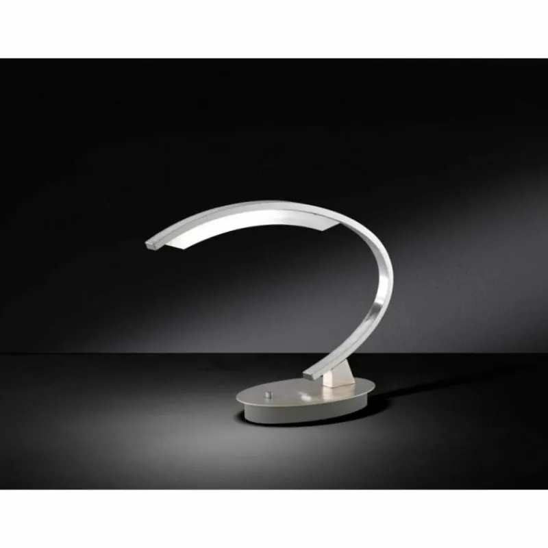 Luminaires Wofi Lampe de table Wofi SEGURA LED Nickel mat, 1 lumière* Lampes À Poser