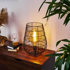 hofstein Lampe de table Yachats Noir, 1 lumière* Lampes À Poser