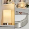 hofstein Lampe de table Youd Nickel mat, 1 lumière