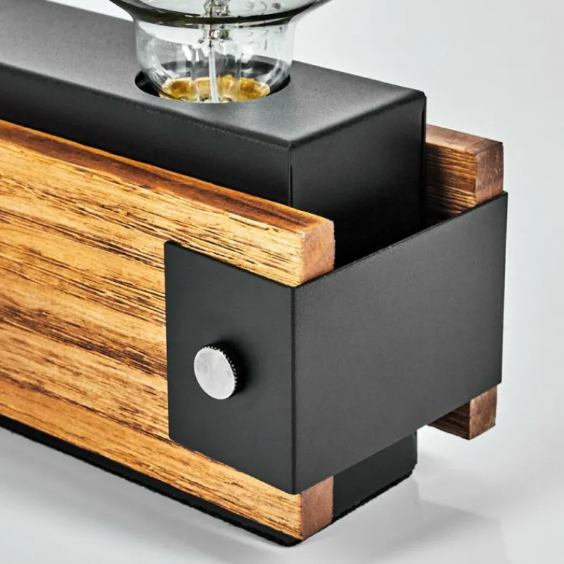 Lampes Industrielles-hofstein Lampe de table Yuma Écru, Noir, 1 lumière