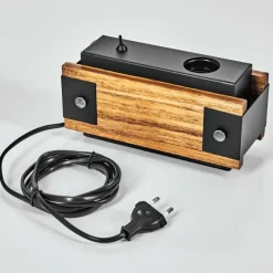 Lampes Industrielles-hofstein Lampe de table Yuma Écru, Noir, 1 lumière