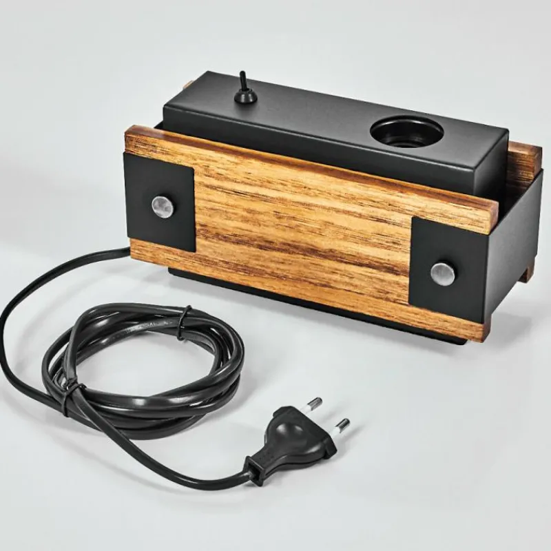 Lampes Industrielles-hofstein Lampe de table Yuma Écru, Noir, 1 lumière