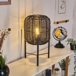 Luminaires Scandinaves-hofstein Lampe de table Zaracure Noir, 1 lumière