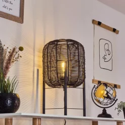 Luminaires Scandinaves-hofstein Lampe de table Zaracure Noir, 1 lumière