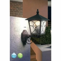 Luminaires Rustiques-Luminaires Globo Lighting Lampe d'extérieur Globo ATLANTA Brun, Rouille, Transparent, 1 lumière