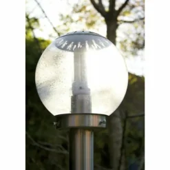 Luminaires Globo Lighting Lampe d'extérieur Globo BOWLE II Acier inoxydable, Transparent, 1 lumière