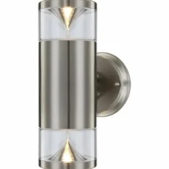 Luminaires Globo Lighting Lampe d'extérieur Globo CARME LED Acier inoxydable, 2 lumières