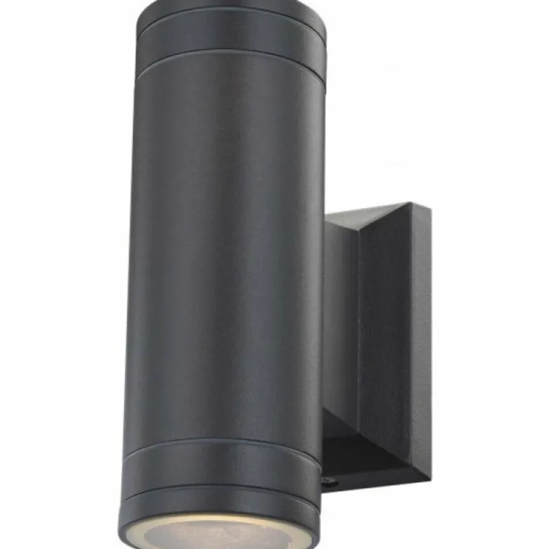 Luminaires Globo Lighting Lampe d'extérieur Globo GANTAR Gris, Noir, 2 lumières