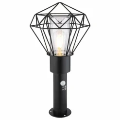 Luminaires Globo Lighting Lampe d'extérieur Globo HORACE Noir, 1 lumière, Détecteur de mouvement