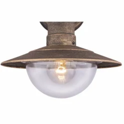 Luminaires Rustiques-Luminaires Globo Lighting Lampe d'extérieur Globo LINDA Noir, 1 lumière