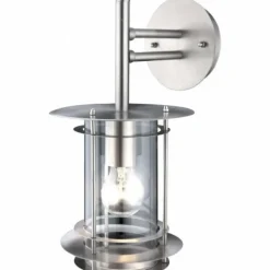 Luminaires Globo Lighting Lampe d'extérieur Globo MIAMI Acier inoxydable, Transparent, 1 lumière
