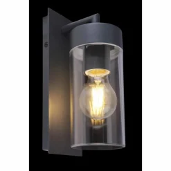 Luminaires Rustiques-Luminaires Globo Lighting Lampe d'extérieur Globo ROX Anthracite, 1 lumière