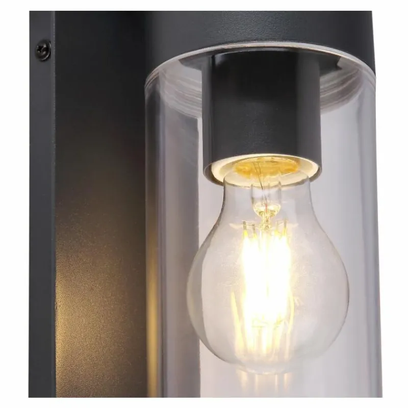 Luminaires Rustiques-Luminaires Globo Lighting Lampe d'extérieur Globo ROX Anthracite, 1 lumière