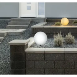 Lampes À Boules-Luminaires Globo Lighting Lampe d'extérieur Globo Toula Blanc, 1 lumière