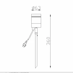 Luminaires Lucide Lampe d'extérieur Lucide ARNE Noir, 1 lumière