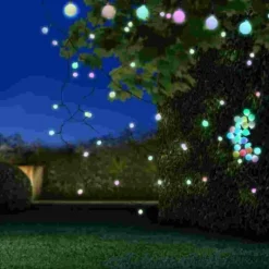 Luminaires Globo Lighting lampe extérieure Globo NIRVANA LED Noir, 25 lumières, Changeur de couleurs