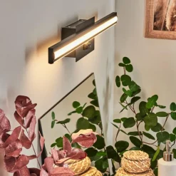 hofstein lampe miroir Aspers LED Noir, 1 lumière* Appliques