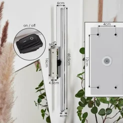 hofstein lampe miroir Aspers LED Chrome, 1 lumière* Appliques