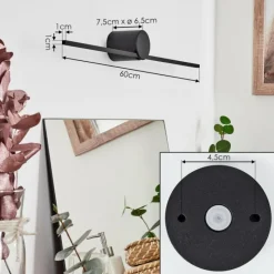 hofstein lampe miroir Puharila LED Noir, 1 lumière