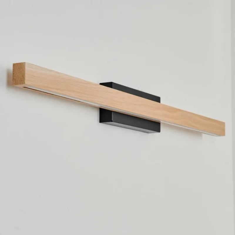 Luminaires Scandinaves-hofstein lampe miroir Borobia LED Noir, 1 lumière