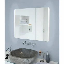 Luminaires Eglo lampe miroir Eglo-Leuchten BUENAVISTA LED Argenté, 1 lumière