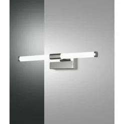 Luminaires Fabas Luce lampe miroir Fabas Luce Ago LED Chrome, 1 lumière* Éclairage Led