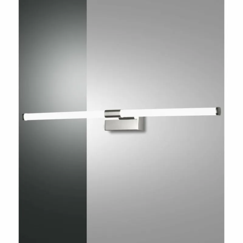 Luminaires Fabas Luce lampe miroir Fabas Luce Ago LED Chrome, 1 lumière* Éclairage Led