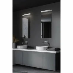 Luminaires Fabas Luce lampe miroir Fabas Luce Sinis LED Chrome, 1 lumière* Éclairage Led