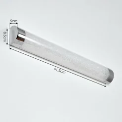 hofstein lampe miroir Morges LED Chrome, Scintillant, Blanc, 1 lumière