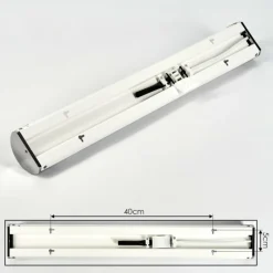 hofstein lampe miroir Morges LED Chrome, Scintillant, Blanc, 1 lumière