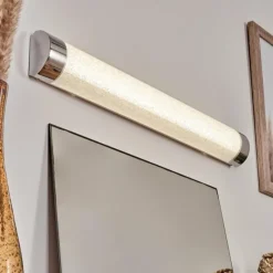 hofstein lampe miroir Morges LED Chrome, Scintillant, Blanc, 1 lumière