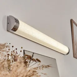 hofstein lampe miroir Morges LED Chrome, Scintillant, Blanc, 1 lumière