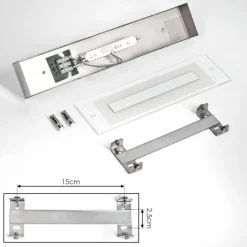 hofstein lampe miroir Morges LED Chrome, Blanc, 1 lumière