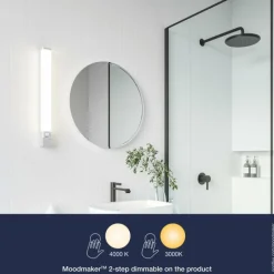 Luminaires Nordlux lampe miroir Nordlux SJAVER LED Blanc, 1 lumière* Éclairage Led
