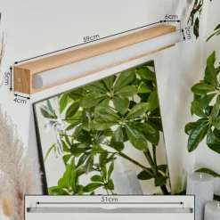 Luminaires Scandinaves-hofstein lampe miroir Paywawa LED Écru, 1 lumière