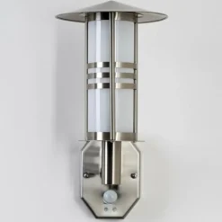hofstein Lampe murale d'extérieur Forli Acier inoxydable, 1 lumière, Détecteur de mouvement