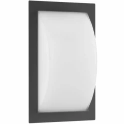 Luminaires LCD Lampe murale d'extérieur LCD Noir, 1 lumière, Détecteur de mouvement